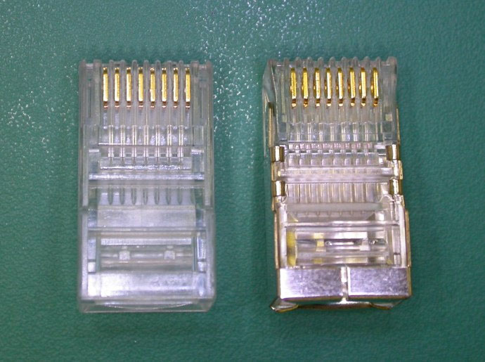 Изображение 8-позиционных 8-контактных модульных вилок