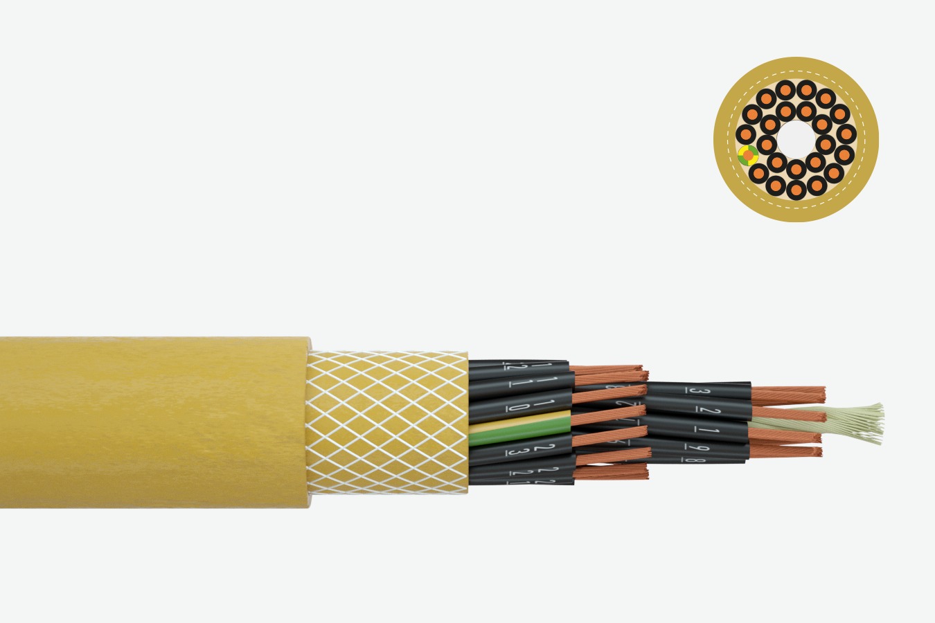 Изображение кабеля Rubber reeling cable PRYSMIAN Cordaflex® (N)SHTÖU (SMK)-V Faber Кabel