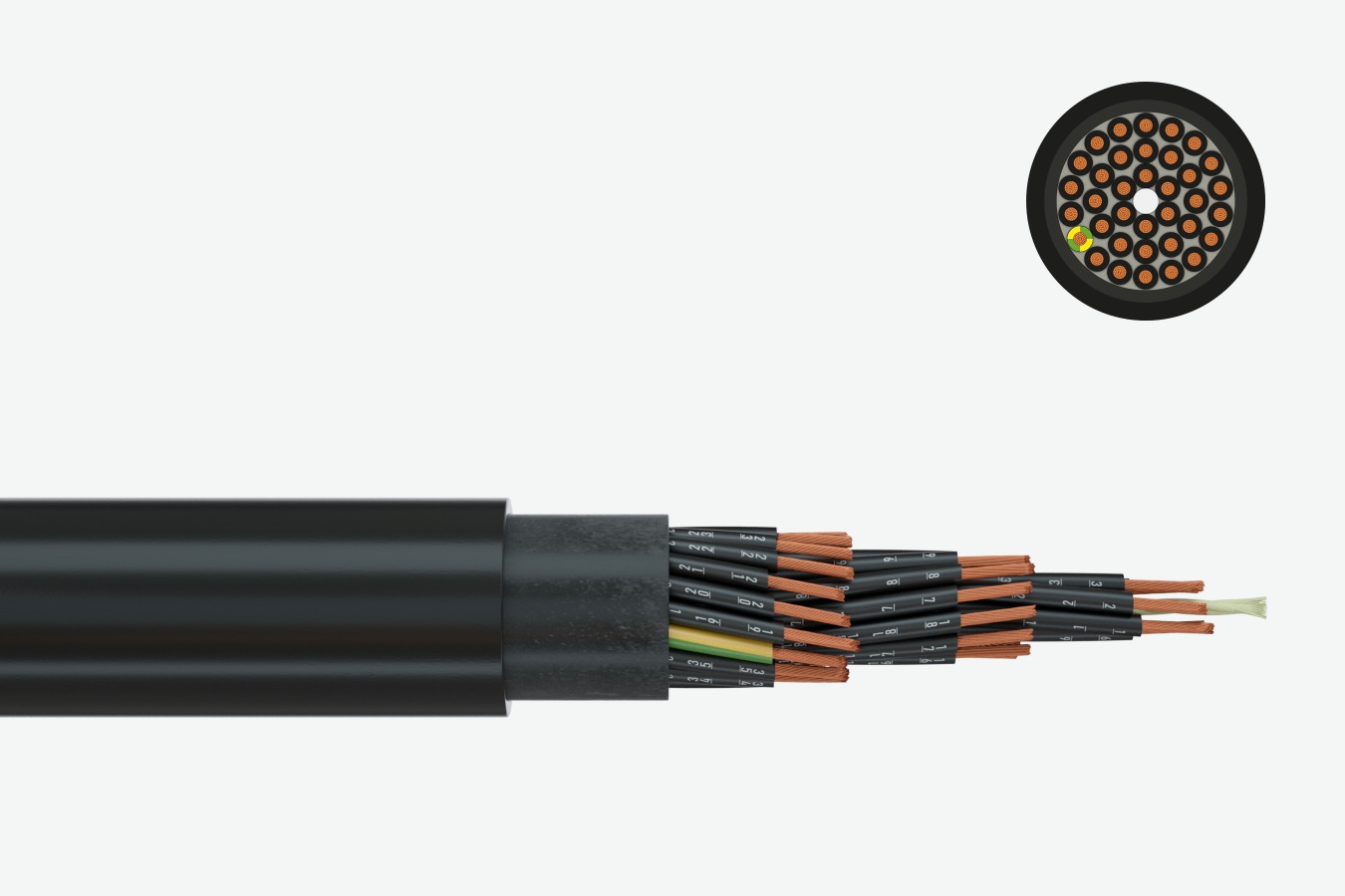 Изображение кабеля PUR insulated cable S07BQ-F Faber Кabel