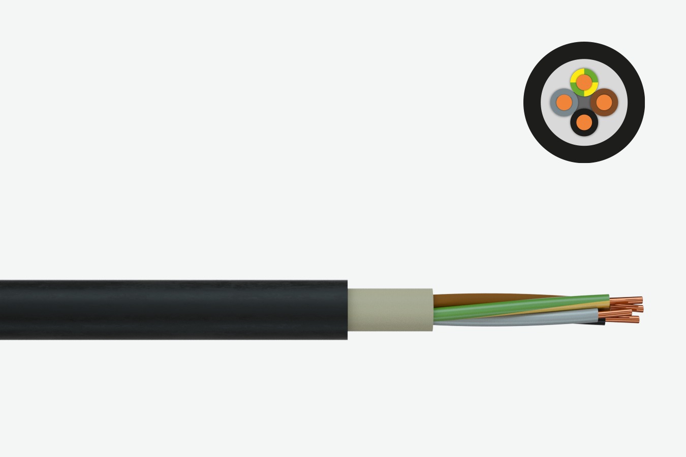 Изображение кабеля N2XH Halogen free power cable Faber Кabel