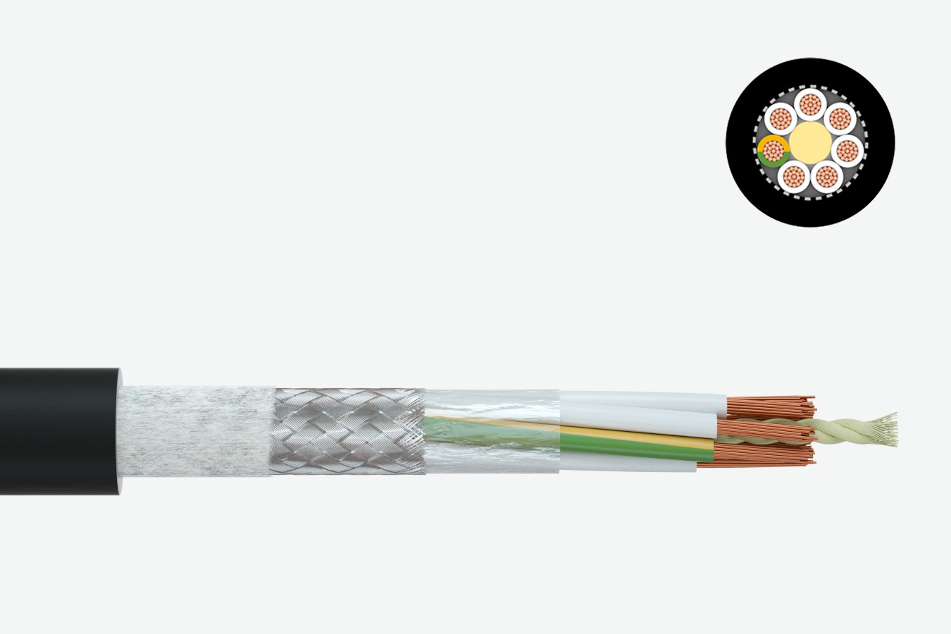 Изображение кабеля Trailing cable PRYSMIAN Festoonflex® C-PUR HF Faber Кabel