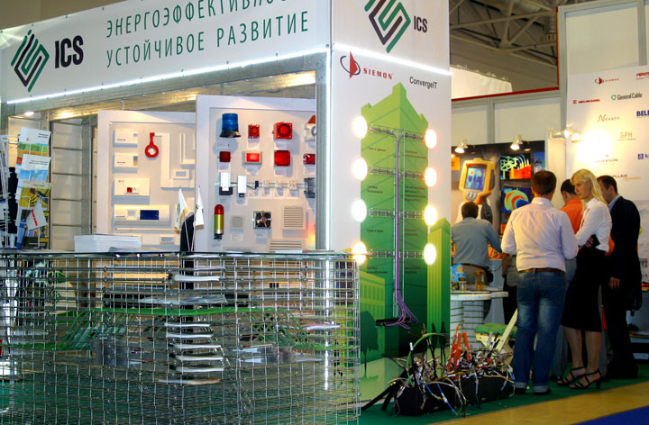 Стенд ICS на выставке Электро 2012 в Москве в июне 2012 года
